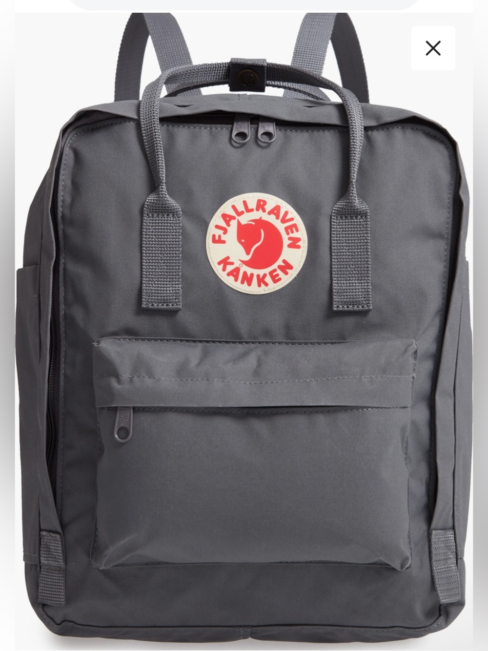 Fjällräven Kånken Water Resistant Backpack in Super Gray